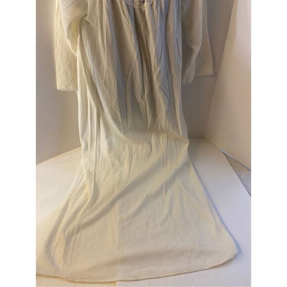 Glencraft Lingerie Union Tag Made in USA gown medium white red #29354 - Picture 5 of 8